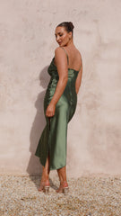 Monte Midi Dress - Olive