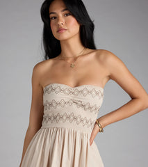 Effortless Days A-Line Midi Tube Dress