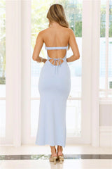 Simple Sunshine Strapless Maxi Dress