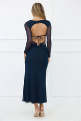 Thinking Pretty Long Sleeve Maxi Dress