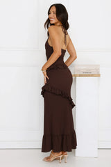 Mango Mojito Halter Maxi Dress