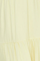 Summertime Heat Puff Sleeve Maxi Dress Yellow